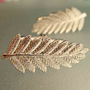 Silver Fern Cufflinks in sterling silver