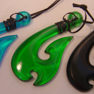 Glass Maori Fish Hook