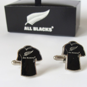 Gift: All Blacks NZ Rugby Shirt Cufflinks