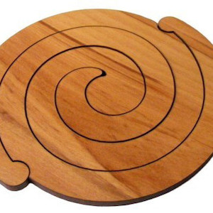 Pair of Rimu Wood Coasters