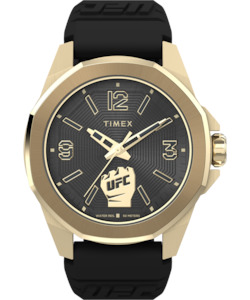 Health supplement: timex UFC PROSPECT GLD BLK STRP