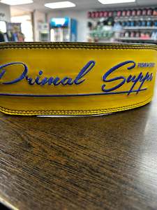 Signature range leather belt YELLOW (NEW)