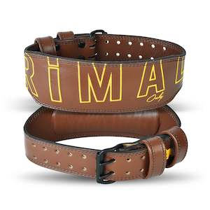 Health supplement: Brown Embroidered leather belt (NEW)