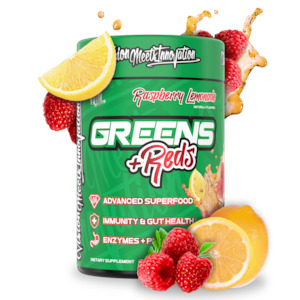 Health supplement: ALL NATURAL GREENS + REDS SUPERFOODS