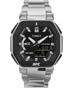 Timex UFC Colossus 45mm Stainless Steel Bracelet Watch TW2V84600