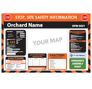 HEALTH & SAFETY BOARD 1200mmx800mm – Landscape