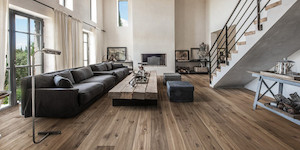 220mm Antiqued Smoked Handcrafted Oak Ideal Flooring