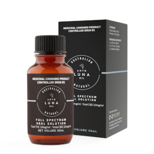 Chemist shop - pharmacy: ANTG Luna Oil THC10CBD10 50mL