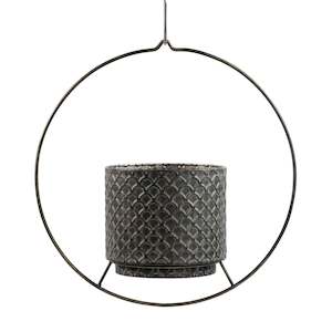 Specials: Vogue Hanging Planter - Aged Bronze Finish