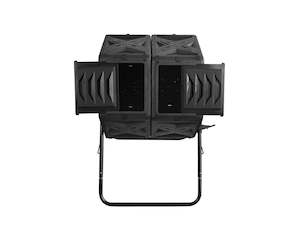 140L Twin Barrel Compost Tumbler Combo - Tumbler & Caddy