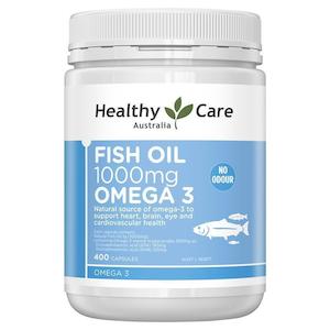 Healthy Care Fish Oil 1000mg Omega 3 - 400 Capsules