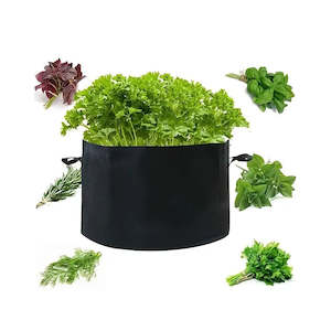 Home & Outdoors Gardening: 100 Gallon Large Round Grow Bag Reusable Fabric Raised Garden Bed with Handles