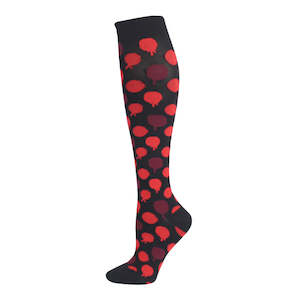 Personal Care: Knee-High Compression Socks Red Jellyfish ﻿Pattern Sports Nylon Stockings