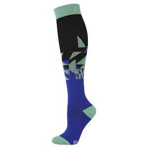 Personal Care: Knee-High Compression Socks Trigonometric Geometry Pattern Sports Nylon Stockings