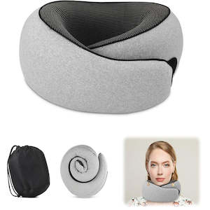 Soft Memory Foam Travel Neck Pillow for Home Office Airplanes Car