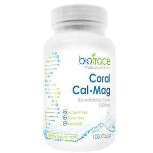 Vitamins Supplements: BioTrace Coral Cal-Mag - 100 Caps