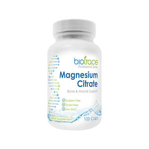 Vitamins Supplements: BioTrace Magnesium Citrate 100 Vegecaps