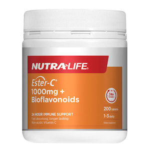 Vitamins Supplements: Nutra-life Ester-C 1000mg + Bioflavonoids 200 Tablets