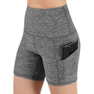 Shapewear: High Waisted Yoga Shorts Legging-Shorts Biker with Pockets