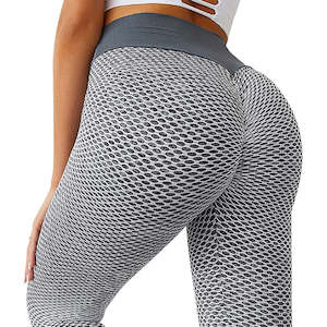 Honeycomb Scrunth Leggings Butt Lifting Yoga Tights for Women Gymwear