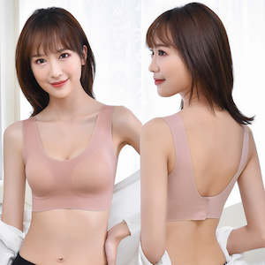 Women's Wireless Seamless Comfort Full Coverage Bra with Back Hook