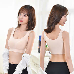 Wireless Seamless Vest Bras Full Coverage Comfy Soft Invisible Sleep Daily Bra