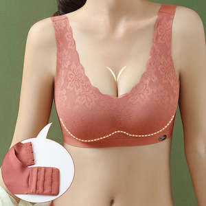 Underwear: Lightweight Lift Lace Bra Stretch Seamless Wirefree Padded Everyday Bra