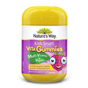 Nature's Way Kids Smart Vita Gummies Multi Vitamin + Vegies 60 Pastilles