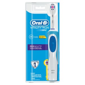 Oral Care 1: Oral-B Vitality Plus ProWhite Electrical Rechargeable Power Toothbrush with 2 Brush Heads