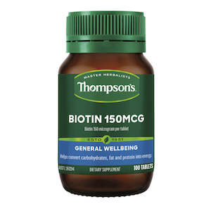 Thompson: Thompson's Biotin 150mcg 100 Tablets