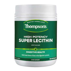 THOMPSON'S High Potency Super Lecithin 200 Capsules