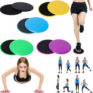 Sports Gears: 2pcs Dual Sided Gliding Discs Core Sliders Workout Fitness Exercise