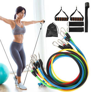 11Pcs/Set Fitness Training Resistance Stretch Exercise Bands