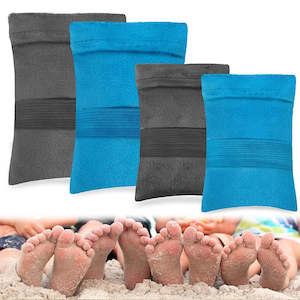 Outdoor Gears: Soft Cloth Beach Sand Cleaner Reusable Beach Essentials Sand Removal Bag