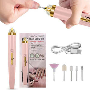 5 in 1 Electric Nail Drill Machine with Light Nail Grinder Polishing