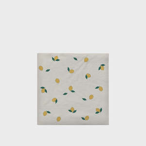 BROSTE Paper Napkin Lemon - Off White/Yellow