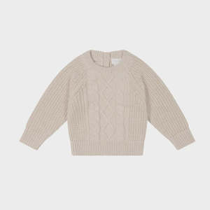 Isaac Knitted Jumper - Cream Marle