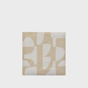 BROSTE Paper Napkin Lara - Beige/Off White