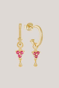 Gift: Birthstone Hoops | July | Gold