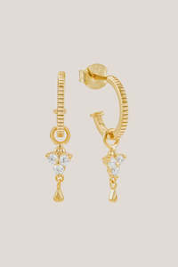 Gift: Birthstone Hoops | April | Gold