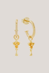 Gift: Birthstone Hoops | November | Gold