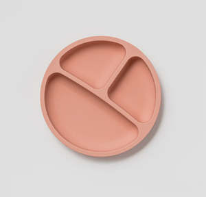 Gift: Silicone Divided Plate in Dixie Pink