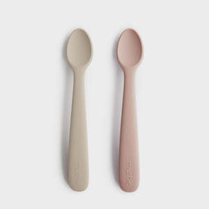 Mushie Feeding Spoon | Blush/Shifting Sand