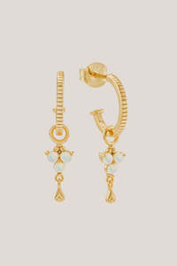 Gift: Birthstone Hoops | October | Gold