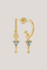 Gift: Birthstone Hoops | March | Gold