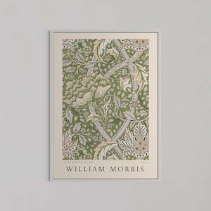 Windrush Green  Art by William Morris | A1 | White Box Frame