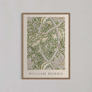 Windrush Green  Art by William Morris | A2 | Oak Box Frame