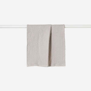 Waffle Organic Cotton Hand Towel - Grey