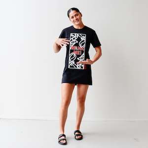 Design services: Tee Dress, Black - Wananei (Wicked)