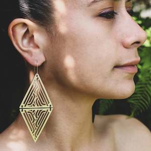 Earrings STATEMENT, Gold - Whakarare